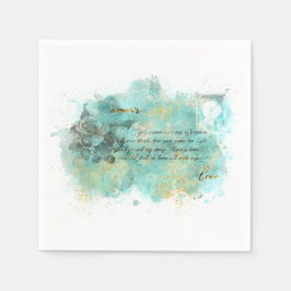 Vintage Kärlek Brev Napkins Pappersservett