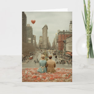 Vintage kärlek i New York Kort
