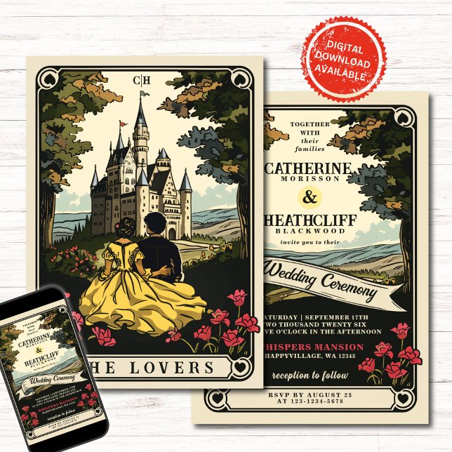Vintage Kärlek | Inbjudan till Tarot Wedding (Skapare uppladdad)