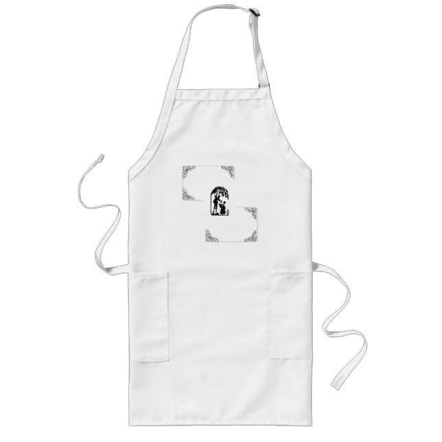 Vintage kärlek långt förkläde (Framsidan)