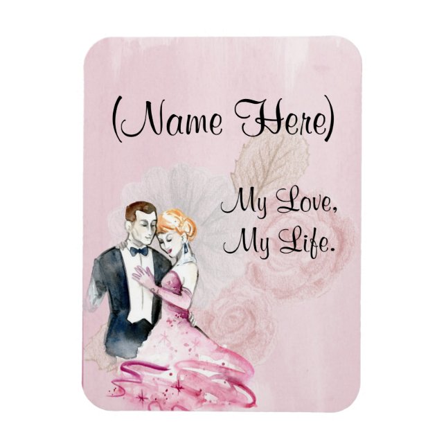 Vintage Kärlek Magnet (Vertikal)