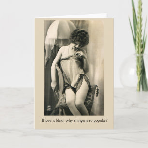 Vintage - Kärlek och Lingerie Kort