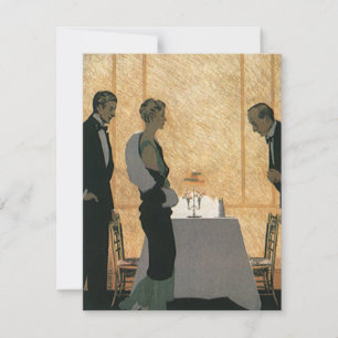 Vintage kärlek och romantik, elegant middag för pa