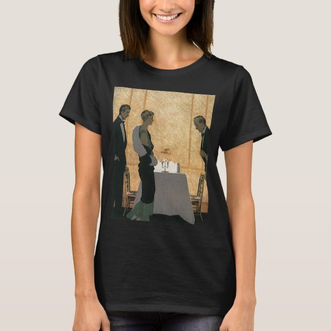 Vintage kärlek och romantik, elegant middag för pa tee (Framsida)