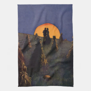 Vintage kärlek och romantik, Harvest Moon Kyss Kökshandduk
