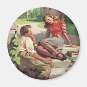 Vintage Kärlek och Romantik, högskolesjörer Magnet