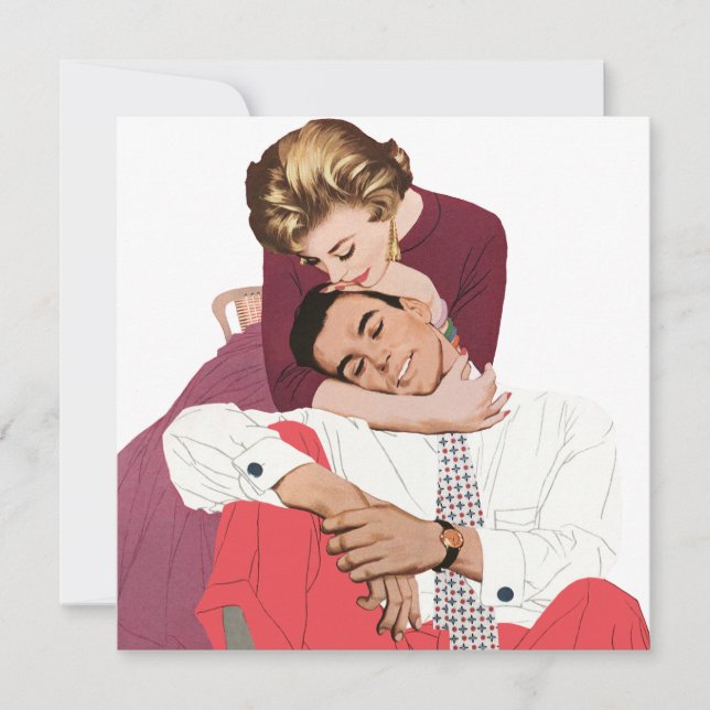 Vintage kärlek och romantik, Nygifta i rosa Meddelande (Framsida)
