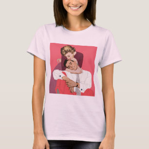 Vintage kärlek och romantik, Nygifta i rosa T-shirt