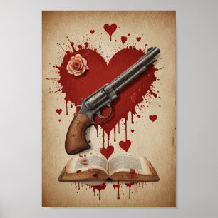 Vintage kärlek poster