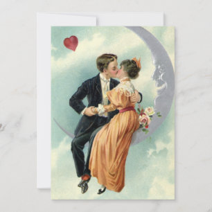 Vintage Kärlek, Romantik, Romantisk, Spara datumet Inbjudningar
