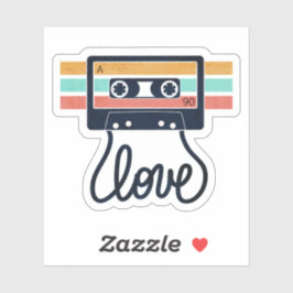 Vintage Kärlek Sång Klistermärken