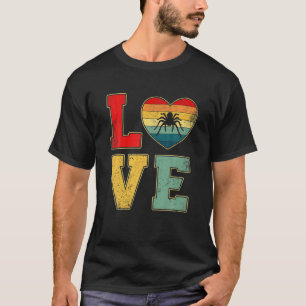 Vintage Kärlek Spider Retro 70S 80S Heart Farm Ani T Shirt