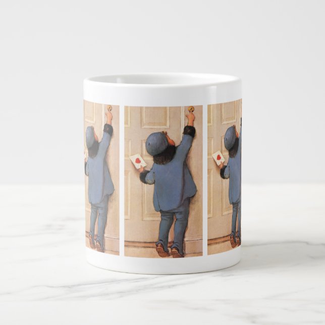 Vintage Kärleksbrev av Jessie Willcox Smith Jumbo Mugg (Framsidan)
