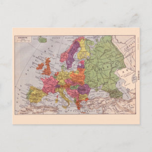 Vintage karta, 1920, Europa Vykort