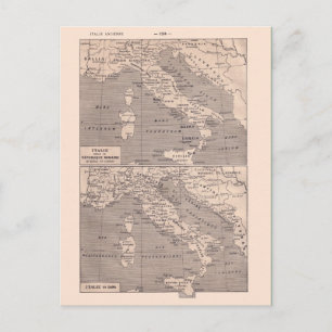 Vintage karta, 1920, Italien Vykort