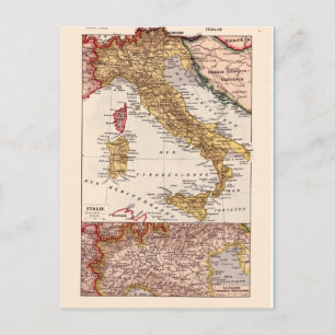 Vintage karta, 1920, Italien Vykort