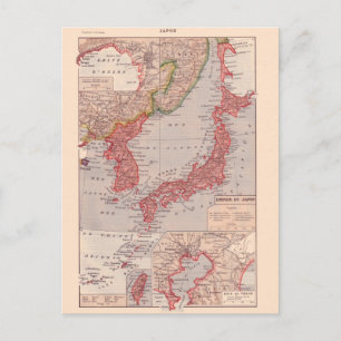 Vintage karta, 1920, Japan Vykort