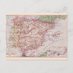 Vintage karta, 1920, Spanien Vykort