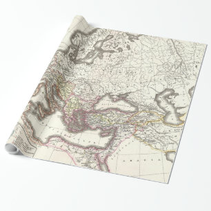 Vintage Karta av det romerska imperiet (1865) Presentpapper