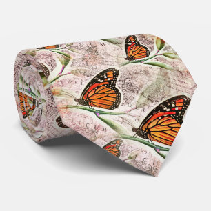 Vintage Karta & Butterfly Necktie Slips