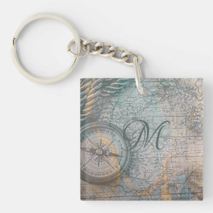 Vintage Karta Compass Monogram