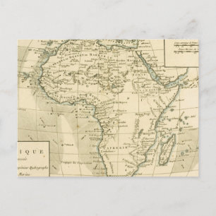 VINTAGE KARTA i AFRIKAN Vykort