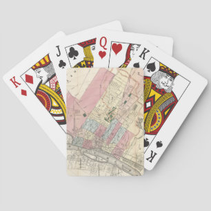 Vintage Karta i Albany NY (1874) Spel Kort