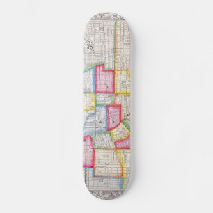 Vintage Karta i Baltimore (1860) Skateboard Bräda 21,5 Cm