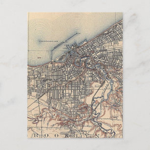 Vintage Karta i Cleveland (1904) Vykort