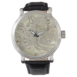 Vintage Karta i Florens Italien (1835) Armbandsur