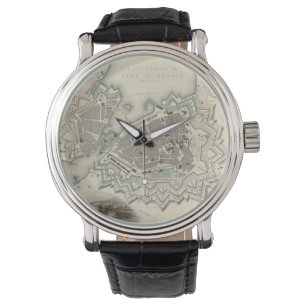 Vintage Karta i Genève (1841) Armbandsur