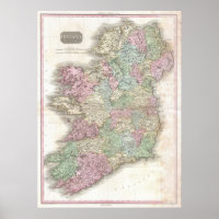 Vintage Karta i Irland
