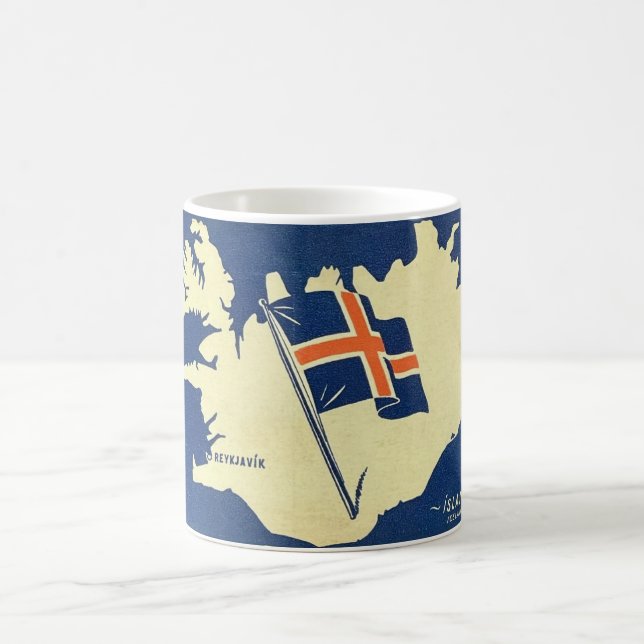 VINTAGE KARTA i ISLANDET MUGG (Center)