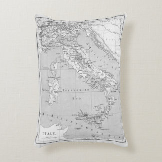 Vintage Karta i Italien Pillow Prydnadskudde