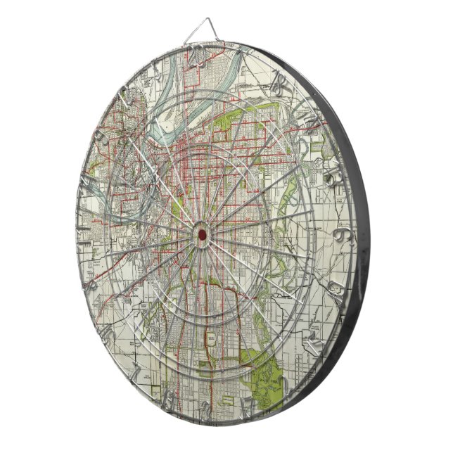 Vintage Karta i Kansas City Missouri (1920) Piltavla (Högra Framsidan)