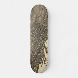 Vintage Karta i Nantucket (1881) Skateboard Bräda 20 Cm