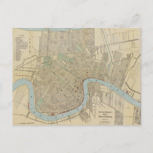 Vintage Karta i New Orleans (1919) Vykort
