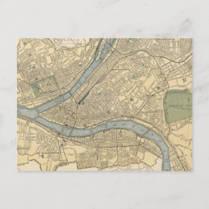Vintage Karta i Pittsburgh PA (1891) Vykort