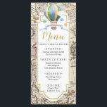 Vintage Karta Luftballong Äventyr Baby Shower Meny<br><div class="desc">Vintage Karta Luftballong Äventyr Baby Shower Menu (babyvisningsmeny)</div>