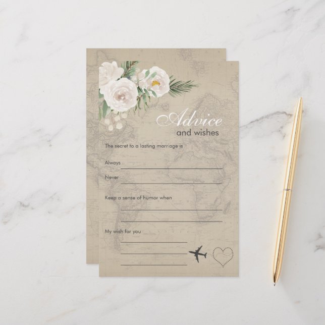 Vintage Karta Möhippa Adress (Fram/Back In Situ)