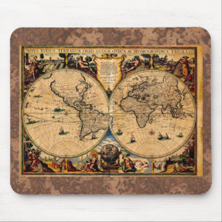Vintage Karta Nova totius terrarum 1625 Musmatta