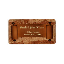 vintage karta, returadressetikett