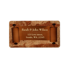 vintage karta, returadressetikett adressetikett