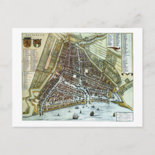 Vintage karta Rotterdam Vykort