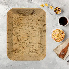 Vintage Karta Skräppost Journal Ephemera Decoupage