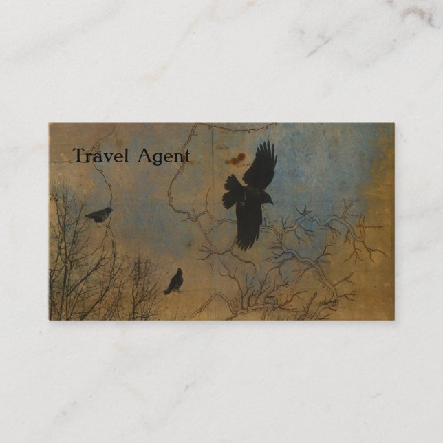 Vintage Karta Visitkort (Framsida)