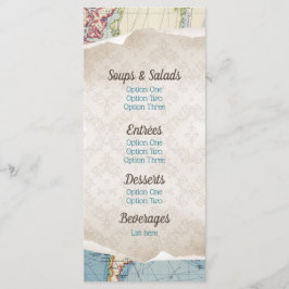 Vintage Kartbaby Shower Menyer