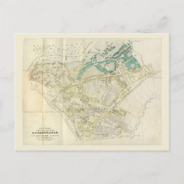 Vintage Karte Österreich Wien | Erdberg um 1836 Vykort