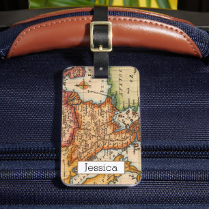 Vintage Kartor Bagagebricka