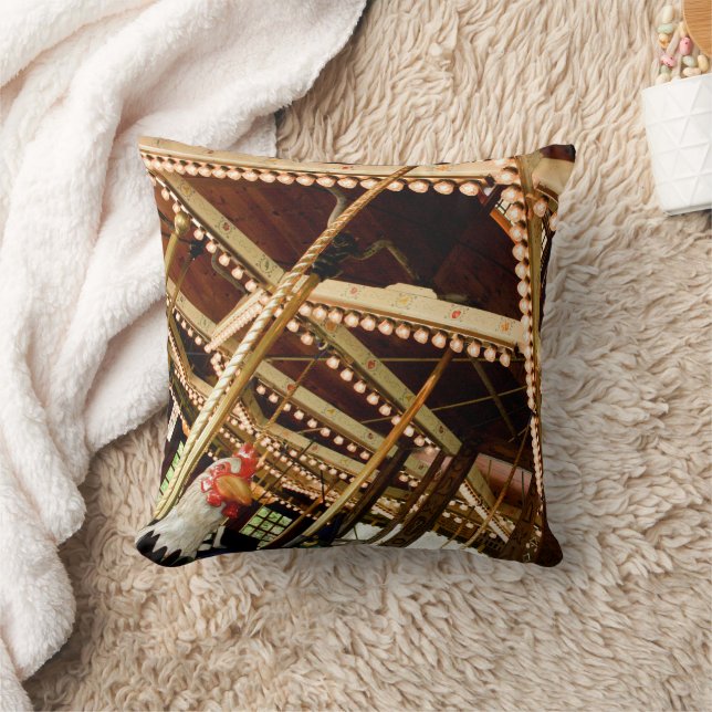 Vintage Karusellhöna Kudde (Filt)